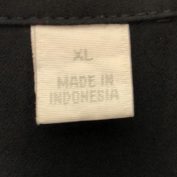 New York & Company Women's Black Collared Long Sleeve Top XL XLARGE PLUS SIZE - Picture 3 of 12